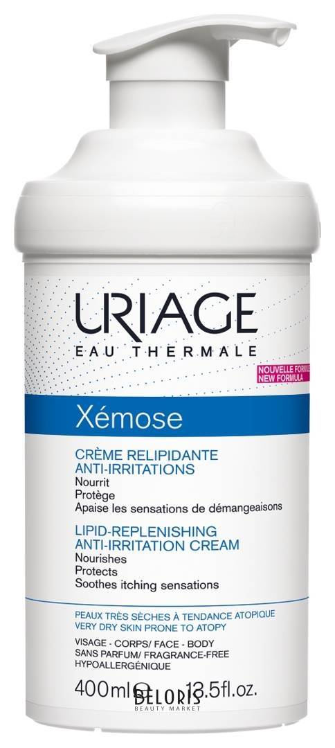 Крем для лица и тела против раздражений липидовосстанавливающий Lipid-Replenishing Anti-Irritation Cream Uriage Xemose
