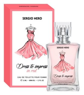 Туалетная вода женская Dress to impress In red Sergio Nero