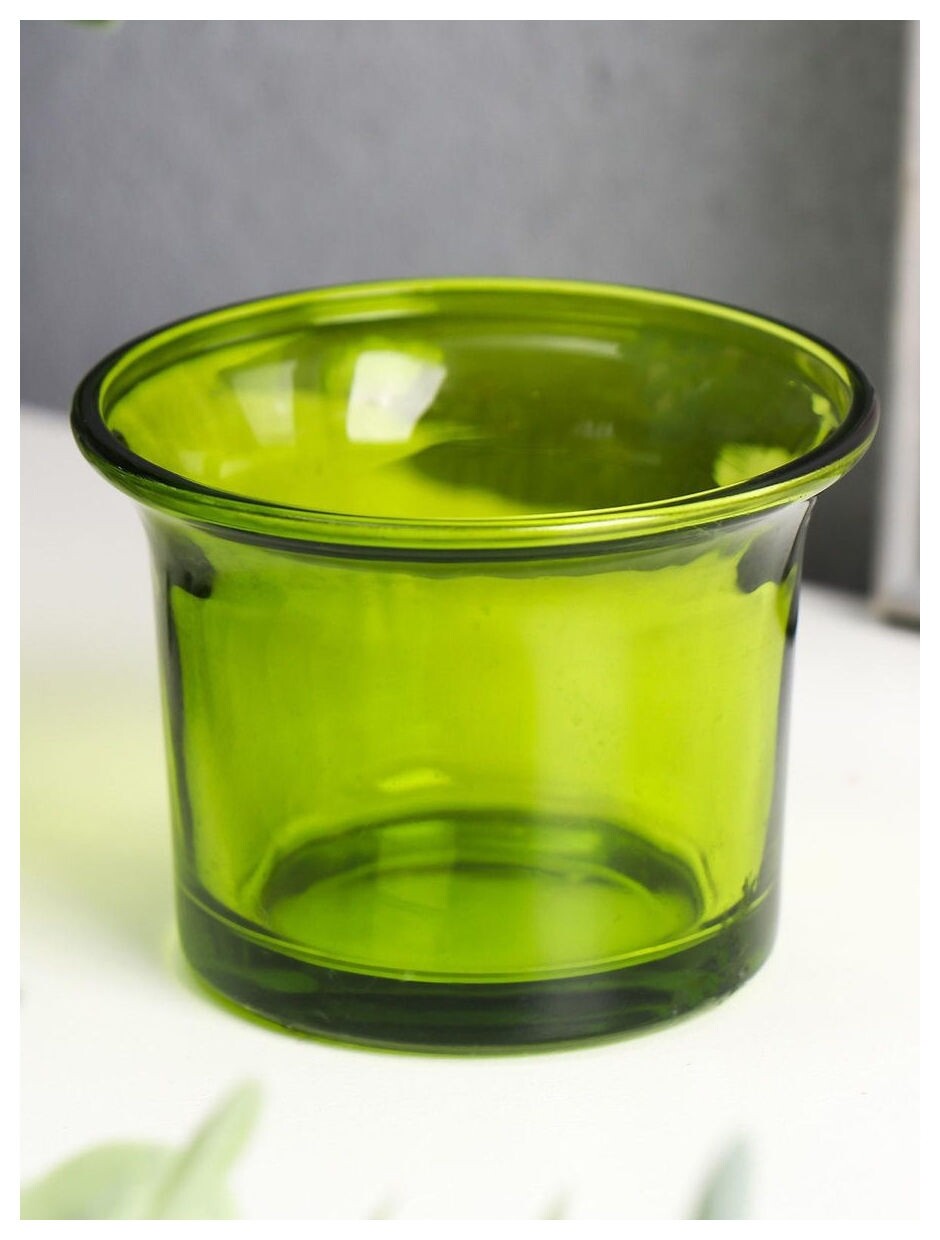 Подсвечник Глянец стеклянный для одной свечи  