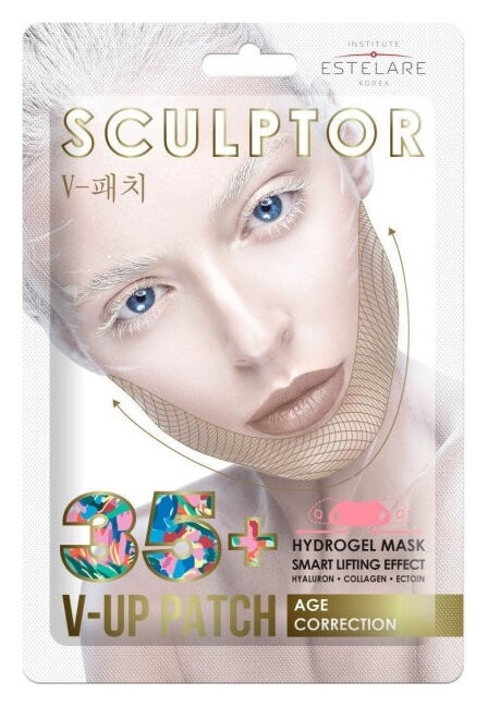 Лифтинг-маска гидрогелевая для V-line-зоны Профилактика старения 35+ Hydrogel Mask Age Correction  Estelare