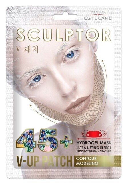 Ультралифтинг-маска гидрогелевая для V-line-зоны Контурное моделирование 45+ Hydrogel Mask Contour Modeling  Estelare