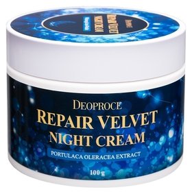 Крем для лица ночной восстанавливающий Moisture Repair Velvet Night Cream DEOPROCE