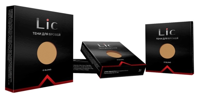Тени для бровей в рефилах Eyebrow Shadow Refill  Lic