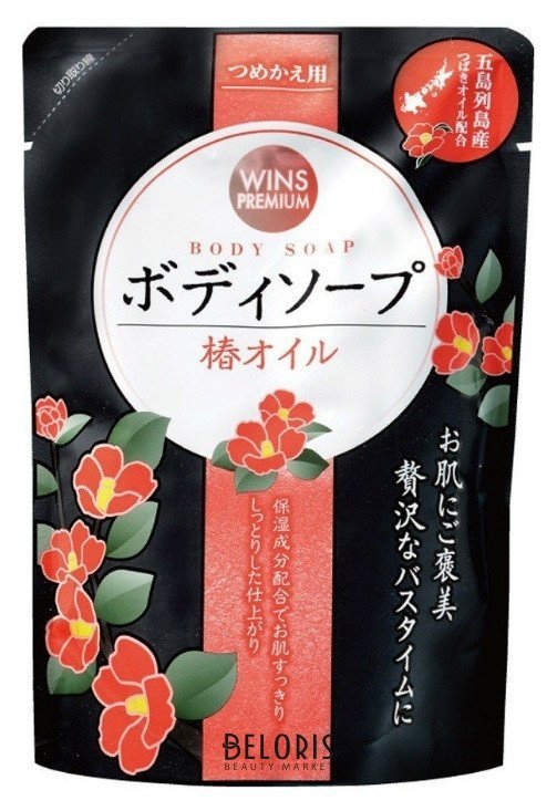 Крем-мыло для тела с маслом камелии Премиум Wins Camellia Oil Body Soap Nihon Detergent