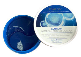 Гидрогелевые патчи для глаз с коллагеном "Collagen Water Full Hydrogel Eye Patch" FarmStay