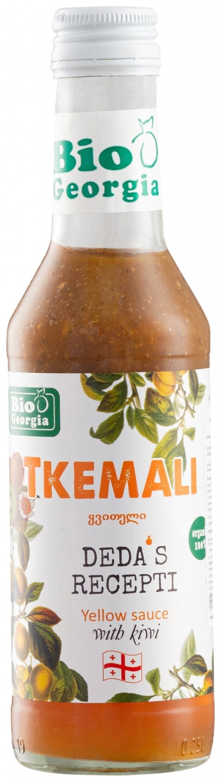Соус ткемали жёлтый с киви 100% натуральный  Bio Georgia
