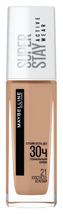 Тон 21 Золотисто-бежевый  Maybelline New York