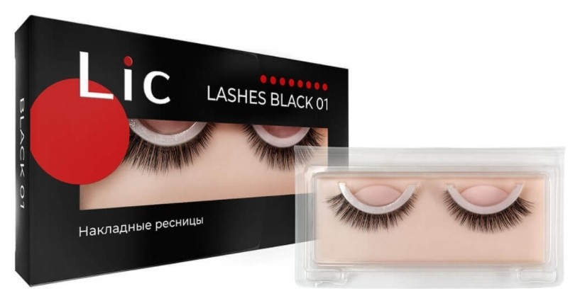 Ресницы накладные False Lashes Black  Lic