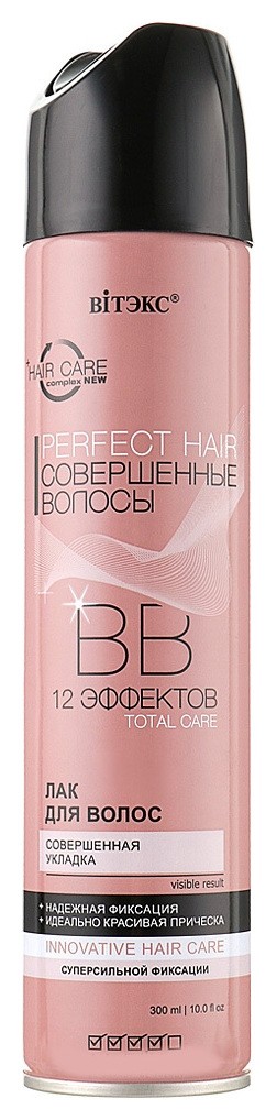 BB Лак для волос Совершенная укладка суперсильной фиксации 12 эффектов (Объем 300 мл)