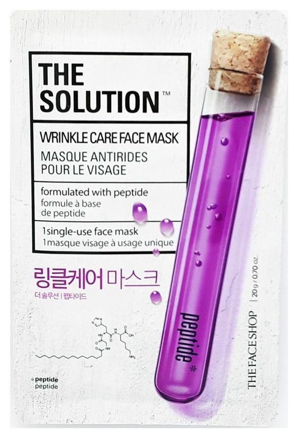 Wrincle care mask Peptide  The face shop