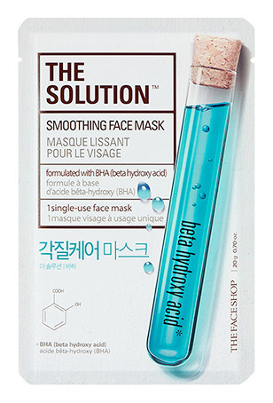 Smoothing face mask BHA-кислоты  The face shop
