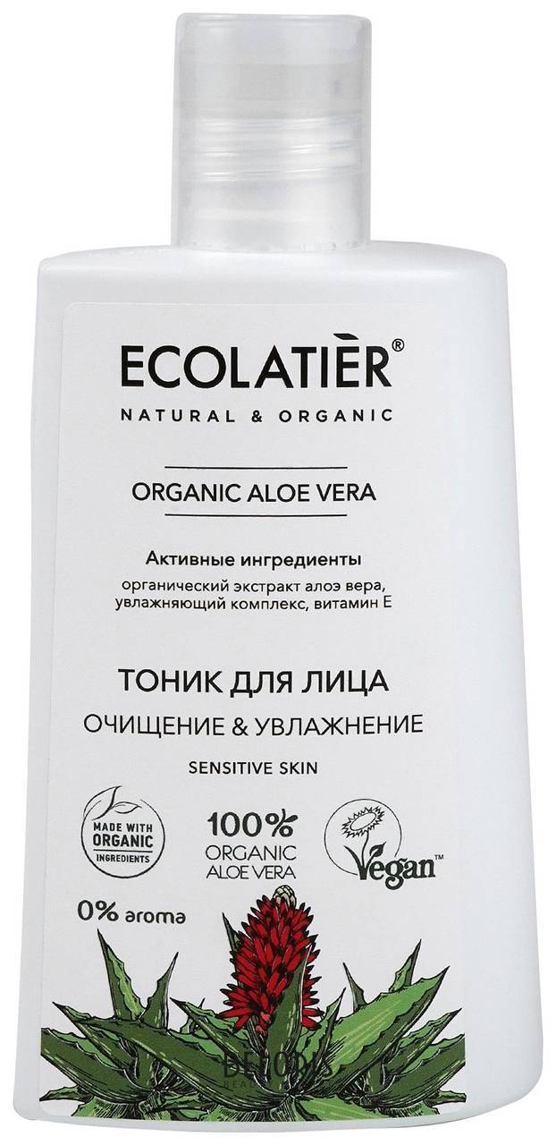 Тоник для лица Очищение & Увлажнение Ecolatier Organic Aloe Vera