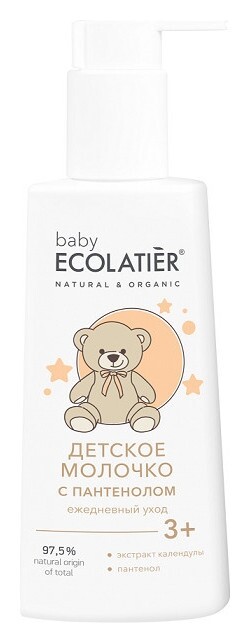 Детское молочко с пантенолом Ежедневный уход 3+  Ecolatier