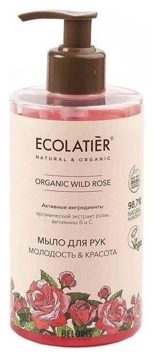 Жидкое мыло для рук Молодость & красота Ecolatier Organic Wild Rose
