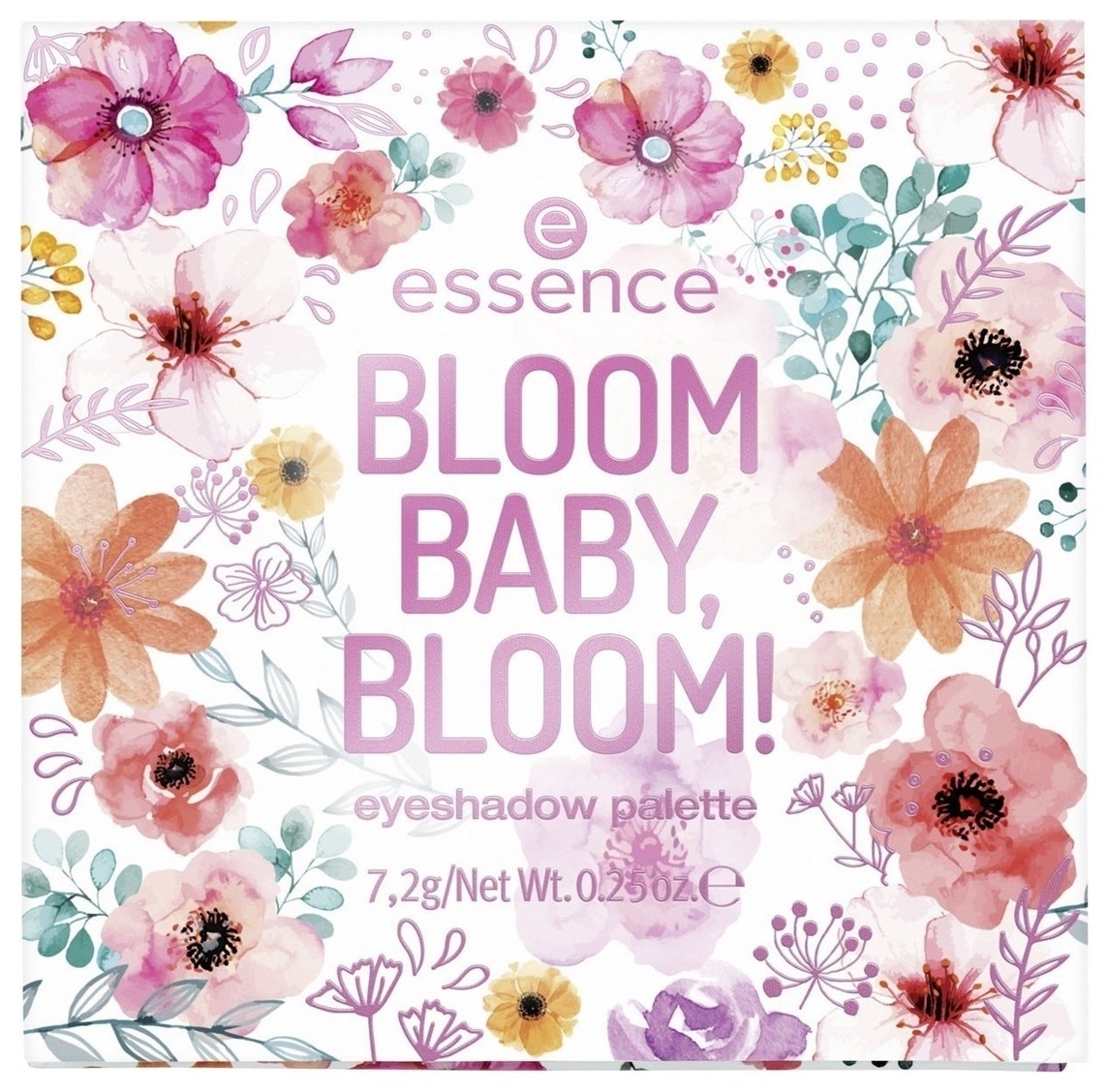 Палетка теней для век Bloom Baby, Bloom! Eyeshadow Palette  Essence