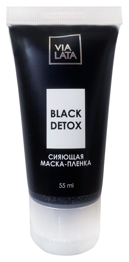 Маска-пленка сияющая Black Detox  Via Lata