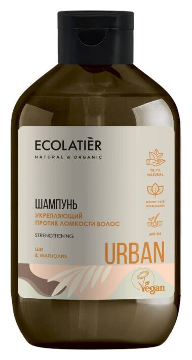 Шампунь укрепляющий против ломкости волос Ши & магнолия  Ecolatier
