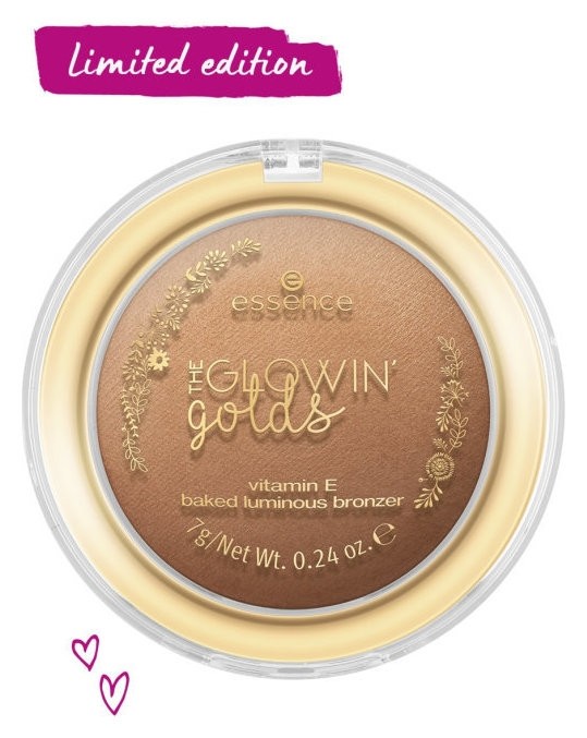 Запеченный бронзер с витамином Е The Glowin Golds Baked Luminous Bronzer  Essence