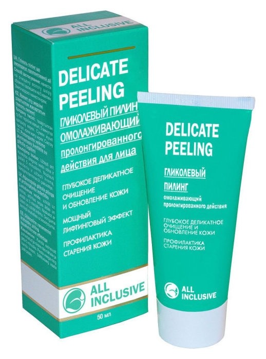 Гликолевый пилинг омолаживающий пролонгированного действия для лица Delicate peeling All Inclusive
