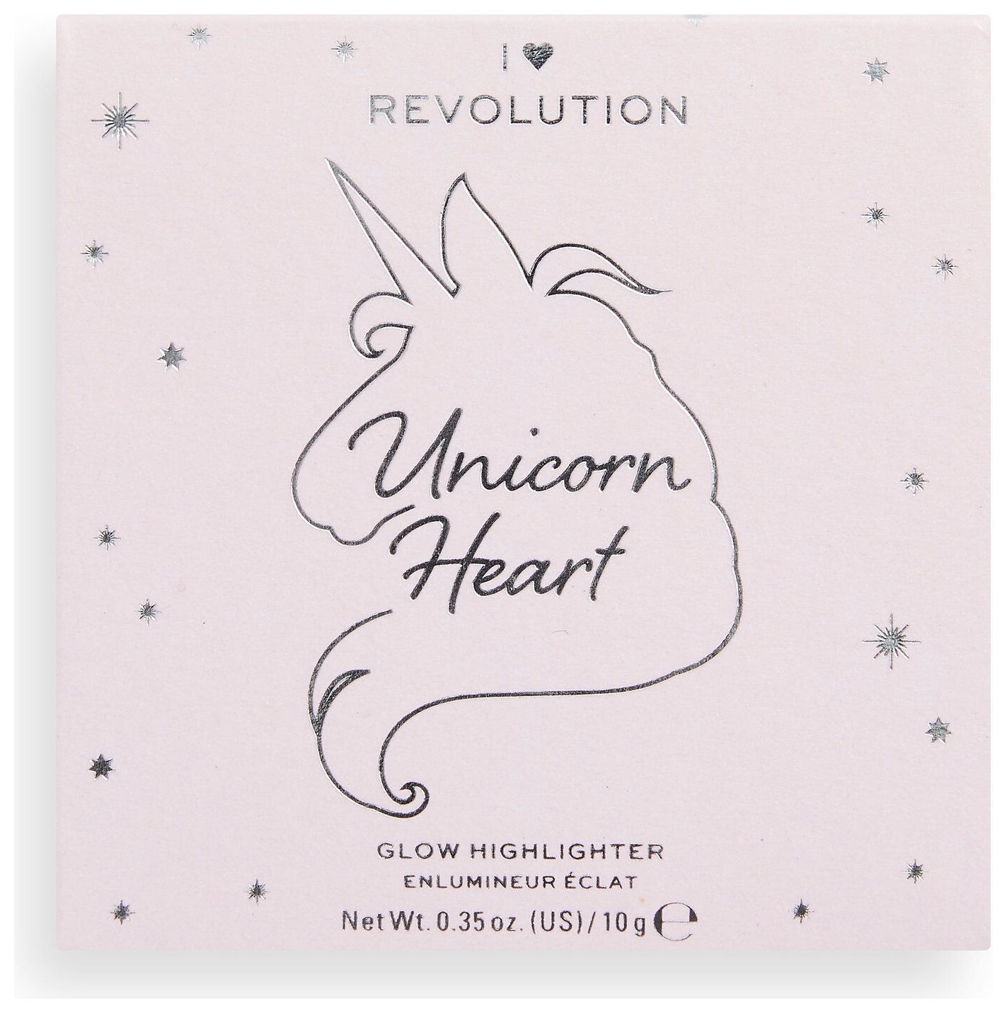 Хайлайтер для лица Unicorn Heart Glow Heart Highlighter  I Heart Revolution