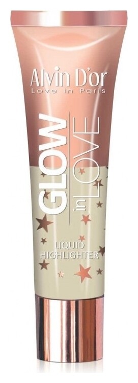 Жидкий хайлайтер для лица и тела Glow in Love  Alvin D’or