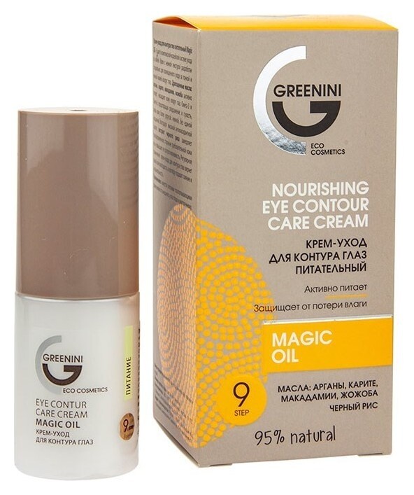Крем-уход для контура глаз Питательный  Greenini
