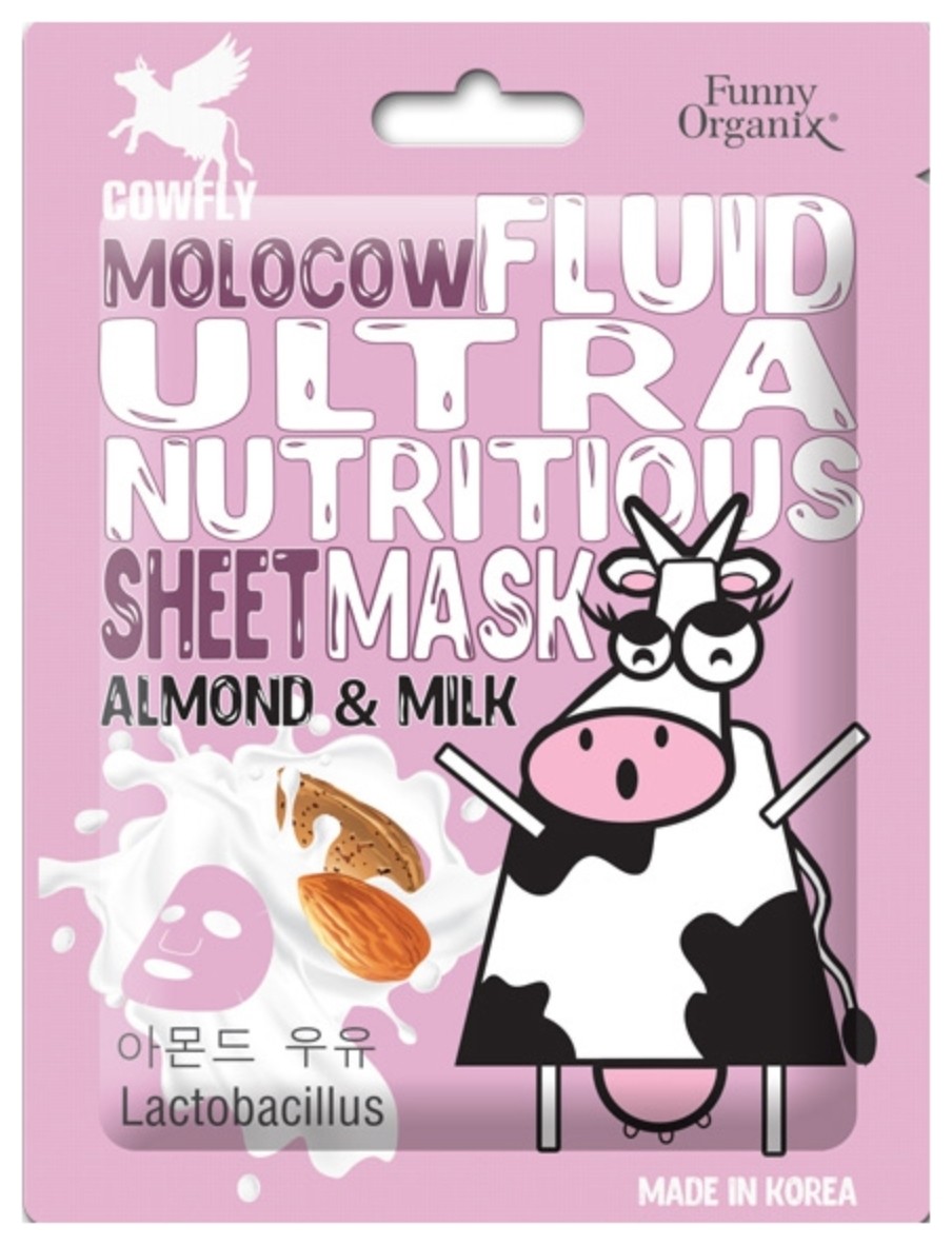 Маска-флюид на основе экстракта косточек миндаля Molocow Almond Milk Funny organix