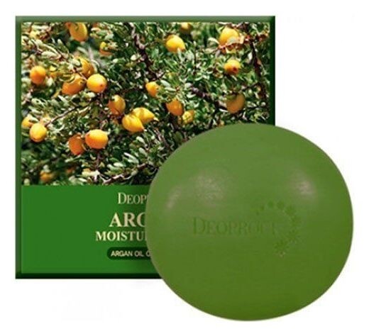 Мыло для лица с аргановым маслом Argan Moisture Soap  DEOPROCE