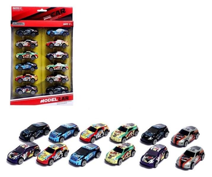 Набор металлических машин Speed, 12 штук  