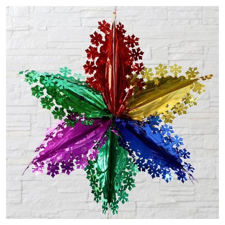 Шар фольгированный "Маленькие снежинки" 52*52 см  Зимнее волшебство