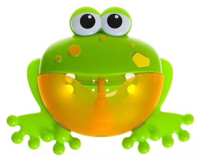 Генератор мыльных пузырей и пены «Лягушка» на присосках, 20,5 × 7 × 20 см