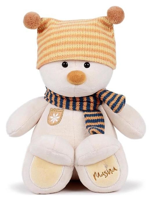 

Мягкая игрушка Медведь Masha в шапке, 30 см