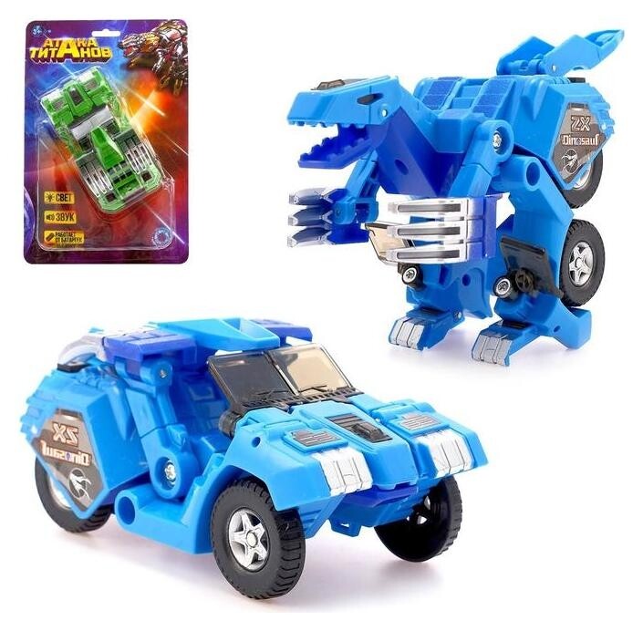 Робот с трансформацией «Динобот», световые и звуковые эффекты, цвета синий  