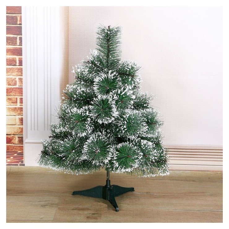 

Кедр зеленый снег 60 см, D нижнего яруса 45 см, D иголок 10 см, 35 веток, пласт подставка