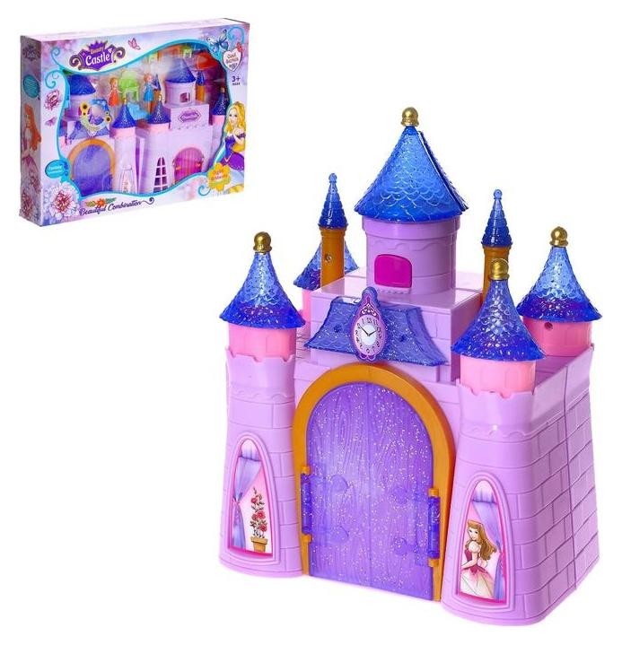 Замок для кукол «Мечта» свет, звук, складной, с фигурками и аксессуарами