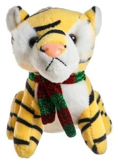 Мягкая игрушка «Тигр в шарфе», на присоске, 11 см 