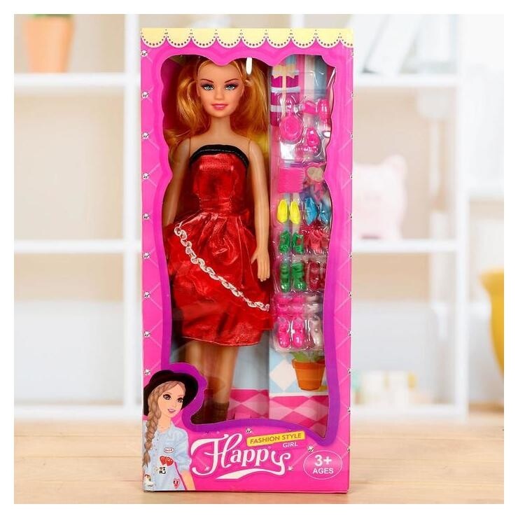 Кукла ростовая «Арина» в платье, высота 41 см, с аксессуарами  