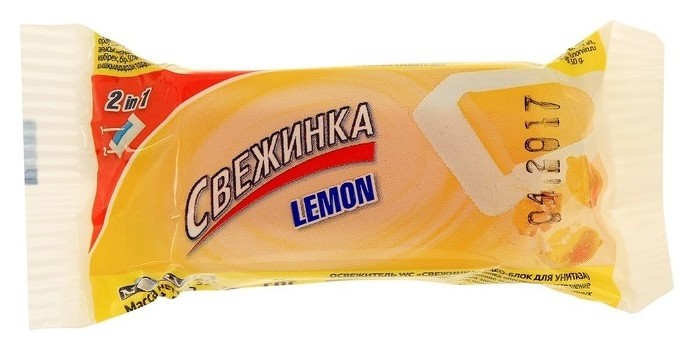 Запасной гелевый блок для унитаза свежинка "Лимон", 40г Свежинка