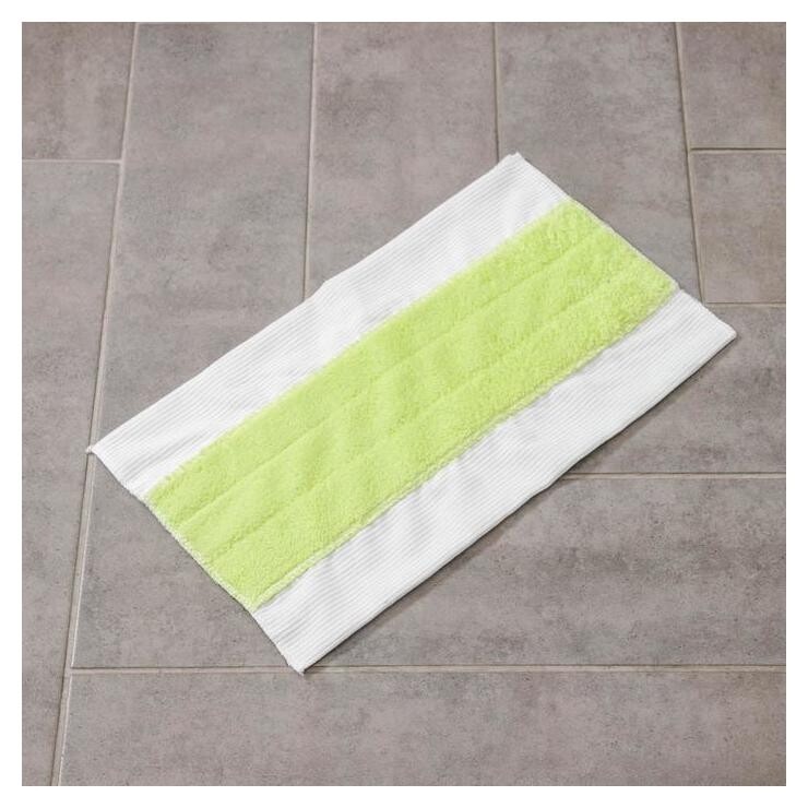 Насадка для швабры с зажимом-бабочкой доляна, 39×25 см, двухсторонняя, микрофибра Доляна