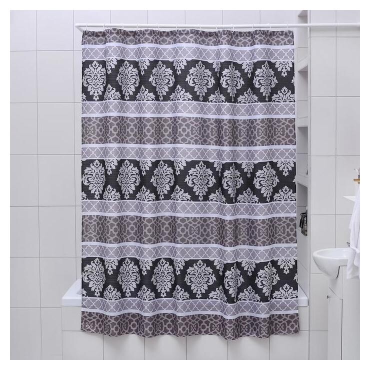 Штора для ванной комнаты доляна «Барокко», 180×180 см, полиэстер Доляна