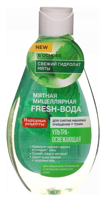 Мицеллярная Fresh-вода для умывания с мятой Ультра-освежающая отзывы
