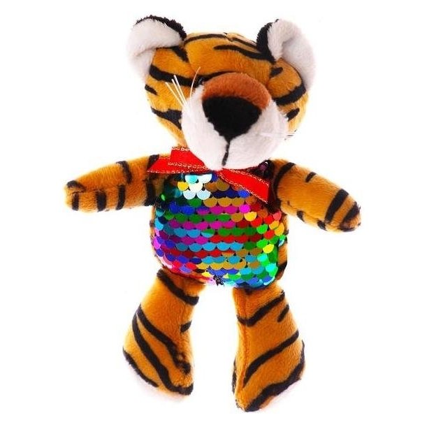 

Мягкая игрушка-магнит Тигр, с пайетками