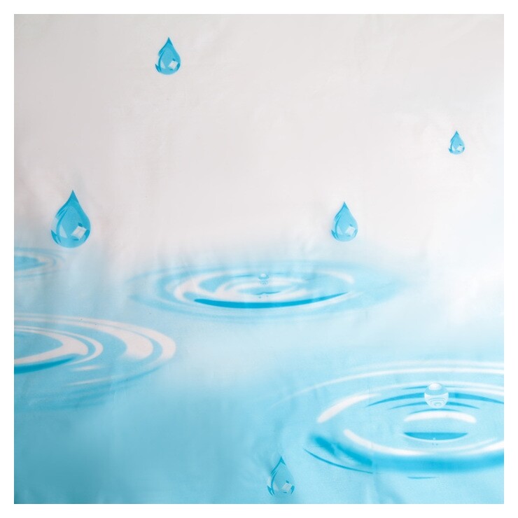 Штора для ванной комнаты доляна «Капли», 200×180 см, EVA  Доляна