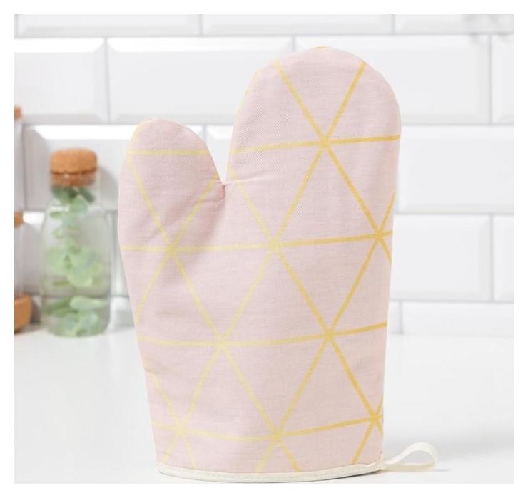 

Варежка-прихватка "Этель" Real Beauty 20х27см,100%хл, саржа 190 гр/м2, Золотистый