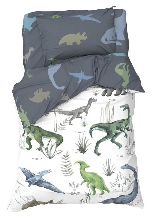 

Постельное белье "Этель" 1,5 сп Just Dino 143х215 см, 150х214 см, 50х70 см -1 шт