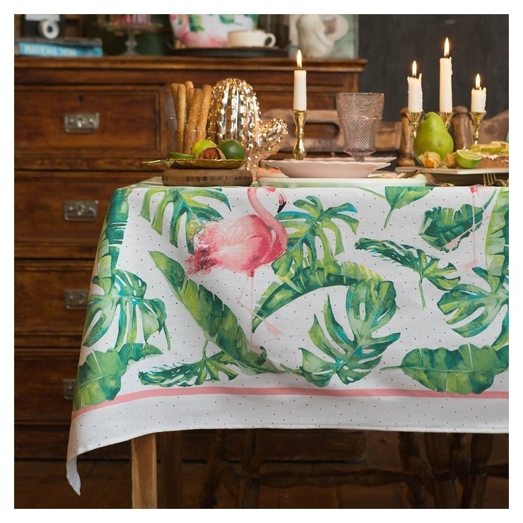 

Скатерть "Доляна" Tropical Kitchen 180х144 см, 100% хлопок, 164 г/м2