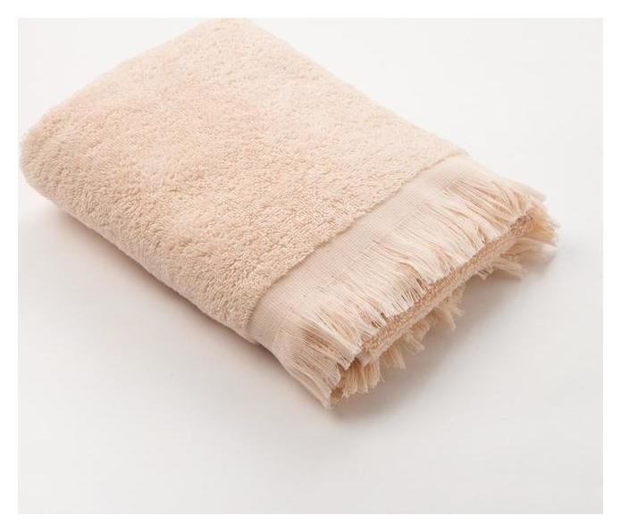 

Полотенце махровое Love Life Fringe 50*90 бежевый, 100% хлопок, 360 г/м2