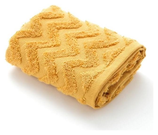 

Полотенце махровое Lovelife Zig-zag 50*90 см, цв. горчичный,100% хл, 360 гр/м2