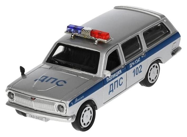 Машина металлическая газ-2402 «Волга полиция», 12 см, открываются двери и багажник