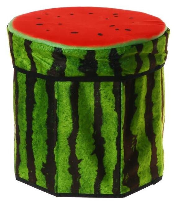 Детская корзина для игрушек «Фрукты, ягоды», пуфик, 31х31х29 см  